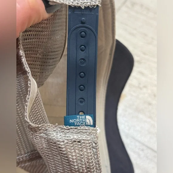 The North Face Navy Front with Tan Mesh Trucker Cap - Picture 5 of 5